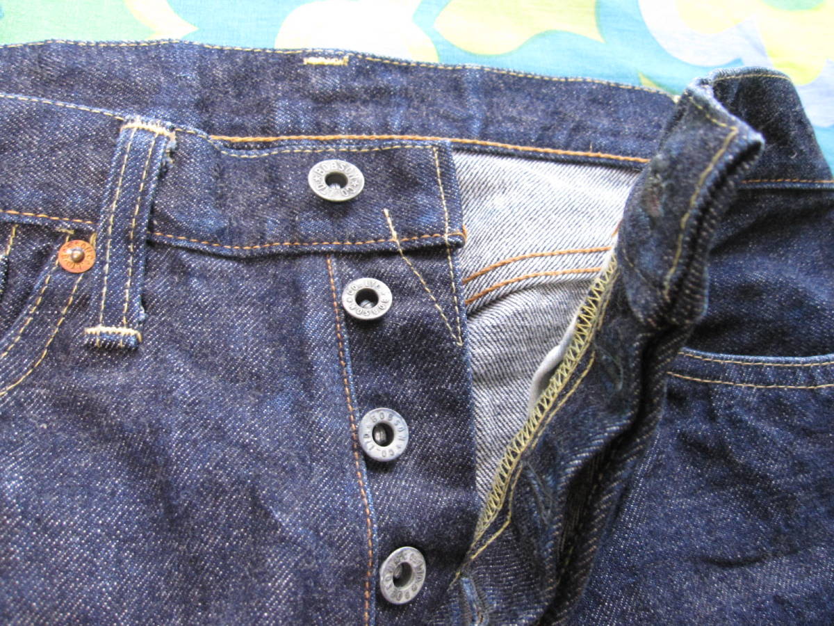  сделано в Японии BOBSON Bobson TK504B Denim брюки W28/L35 хлопок 100 USED чистый кромка повреждение иметь джинсы G хлеб 