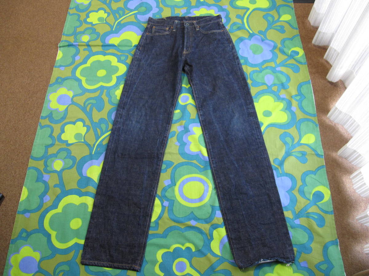  сделано в Японии BOBSON Bobson TK504B Denim брюки W28/L35 хлопок 100 USED чистый кромка повреждение иметь джинсы G хлеб 