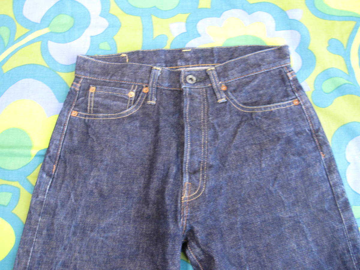  сделано в Японии BOBSON Bobson TK504B Denim брюки W28/L35 хлопок 100 USED чистый кромка повреждение иметь джинсы G хлеб 