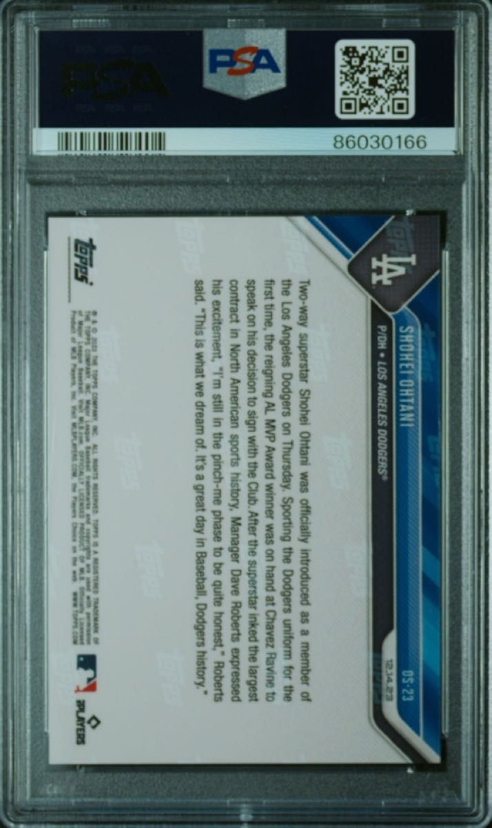 【psa10】【MLB】topps now / Shohei Ohtani / OS23