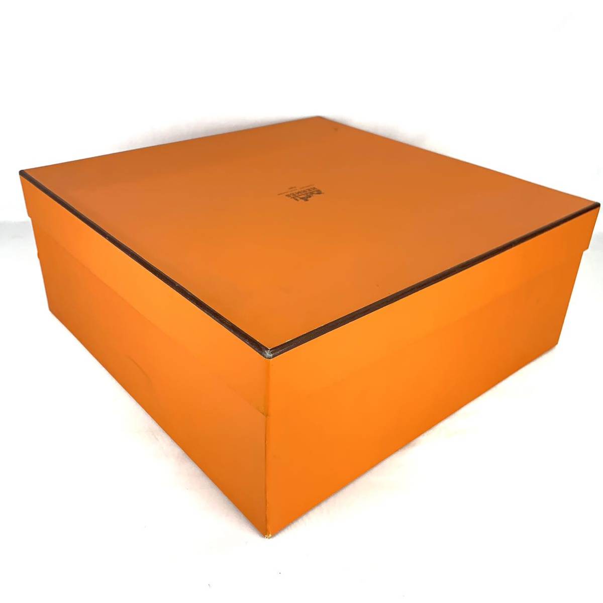 HERMES エルメス 特大 空箱 空き箱 43×43×17.5cm BOX ボックス 化粧箱 大型 オレンジ オレンジボックス バッグ用_画像4