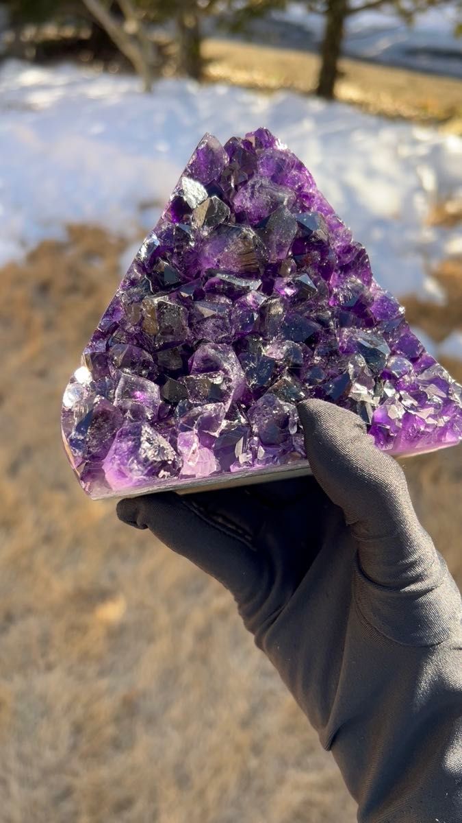 468 高品質アメジストドーム パワーストーン 紫水晶 天然石 置き物