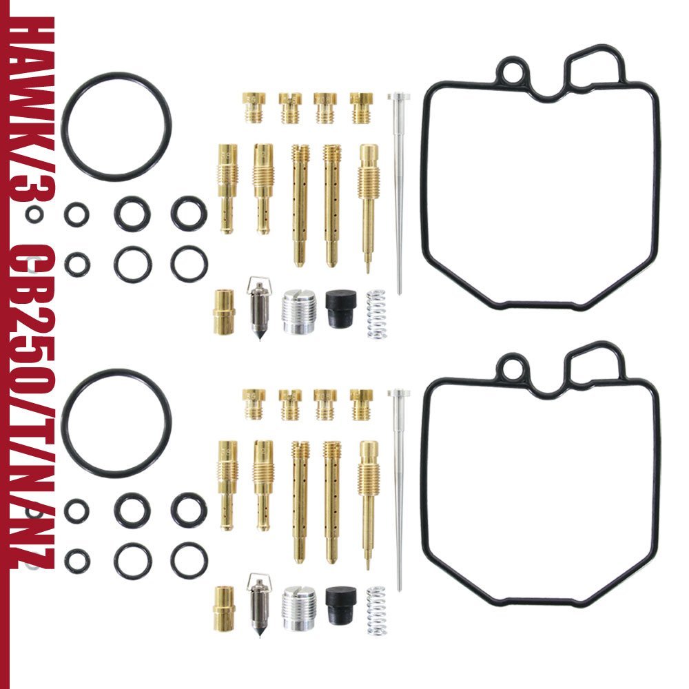 キャブレター リペアキット ホーク3 CB400N CB250T/N/NZ バブ 2気筒分 オーバーホールキット キャブ 燃調キット レストア 交換 部品_画像1