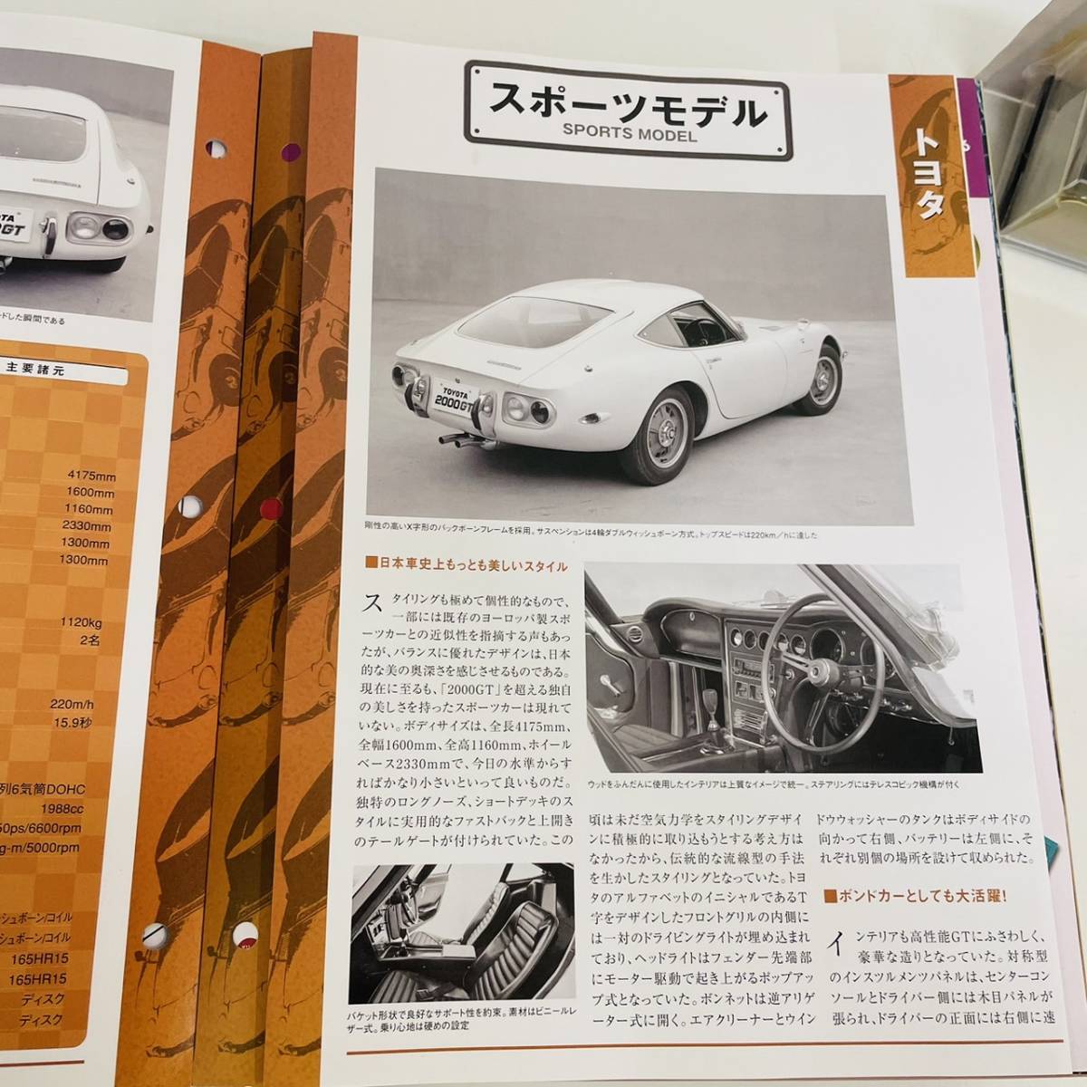 国産名車コレクション　vol.03　アシェット　1/43　ミニカ―　トヨタ　Toyota　2000GT　1967_画像4