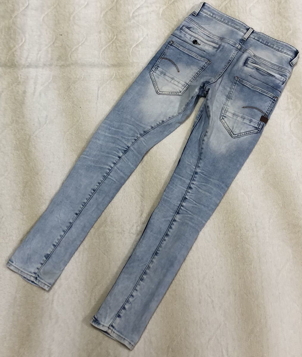 ☆G-STAR RAW☆ジースター ロウ D-STAQ 3D スリム デニム パンツ W27 L32 立体裁断 ジーンズ ジーパンの画像3