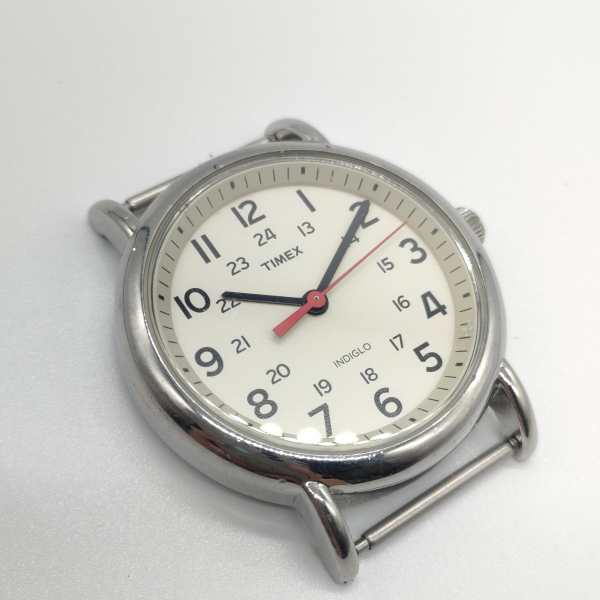 TIMEX INDIGLO 腕時計 時計 タイメックス インディグロ フェイスのみ CR2016 クオーツ クォーツ QUARTZ 3針 アナログ ステンレス SCH 41_画像1