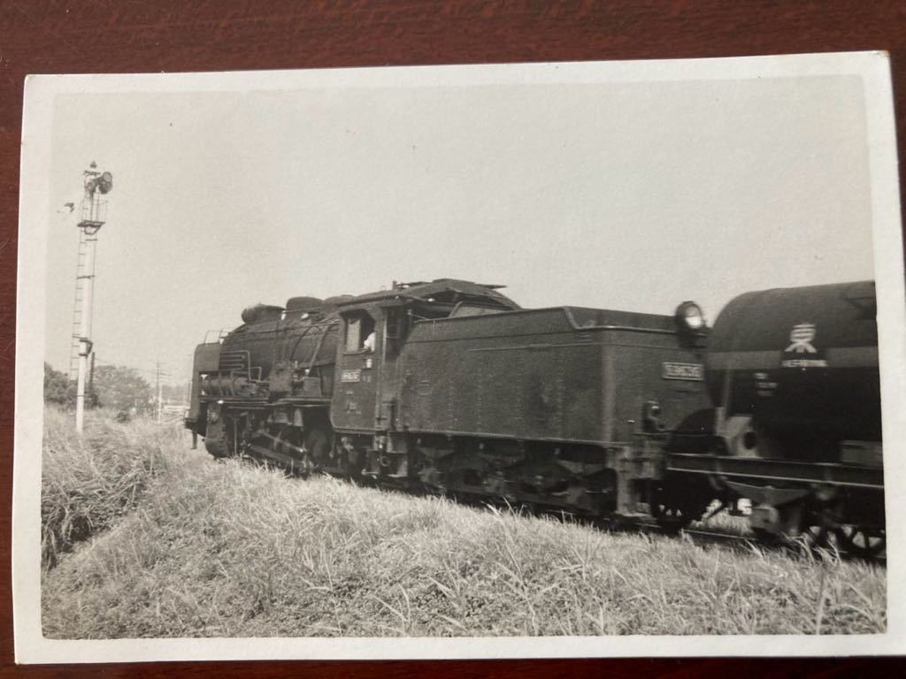 昭和鉄道写真：川越線の69636[大宮]牽引貨物列車。1969年頃撮影。7.7×11.2㎝_画像1