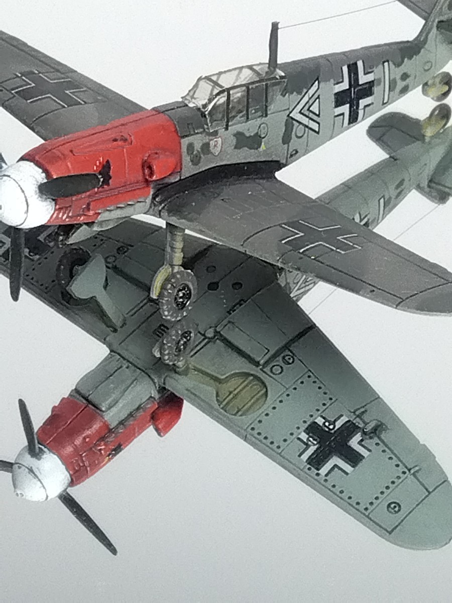 1/144　メッサーシュミットMe109F-2JG2　ディテールアップ完成品　エフトイズ　世界の傑作機　WTM　WKC_画像5