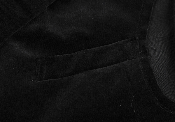 コムデギャルソン ノアールCOMME des GARCONS NOIR ベロア貼り付けモーニングジャケット 黒M_画像8