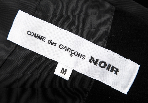コムデギャルソン ノアールCOMME des GARCONS NOIR ベロア貼り付けモーニングジャケット 黒M_画像10