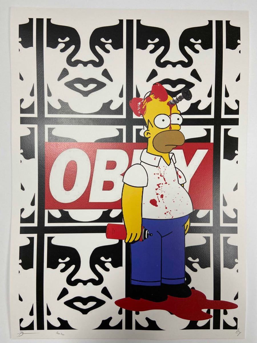 DEATH NYC アートポスタ The Simpsons ザ・シンプソンズ 現代アート_画像1