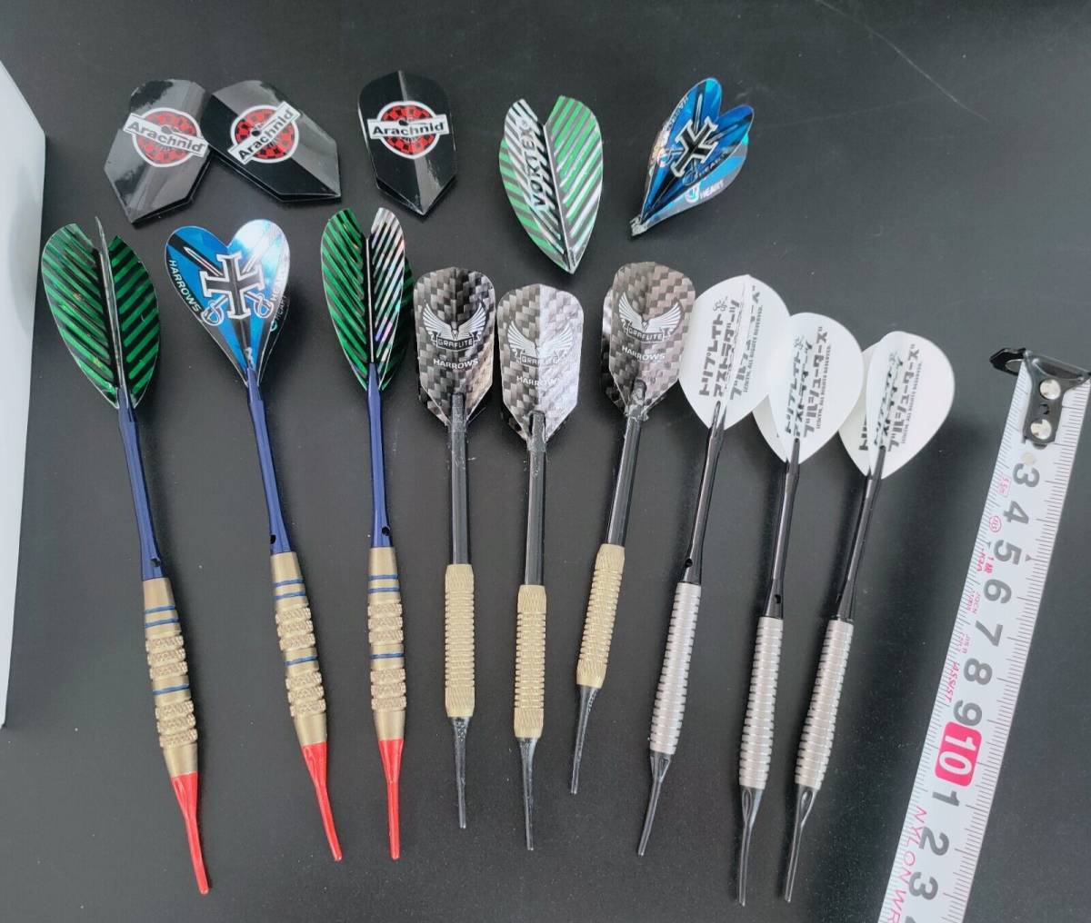 1円　ダーツバレル セット　ハローズ Harrows　ダーツ　Steel Tip Darts 　Arrow　SET　ダーツバレル【トリプレイト】_画像4