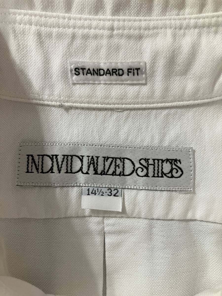 INDIVIDUALIZED SHIRTS USA製 　白　ボタンダウンシャツ 141/2 インディビデュアライズド③_画像3