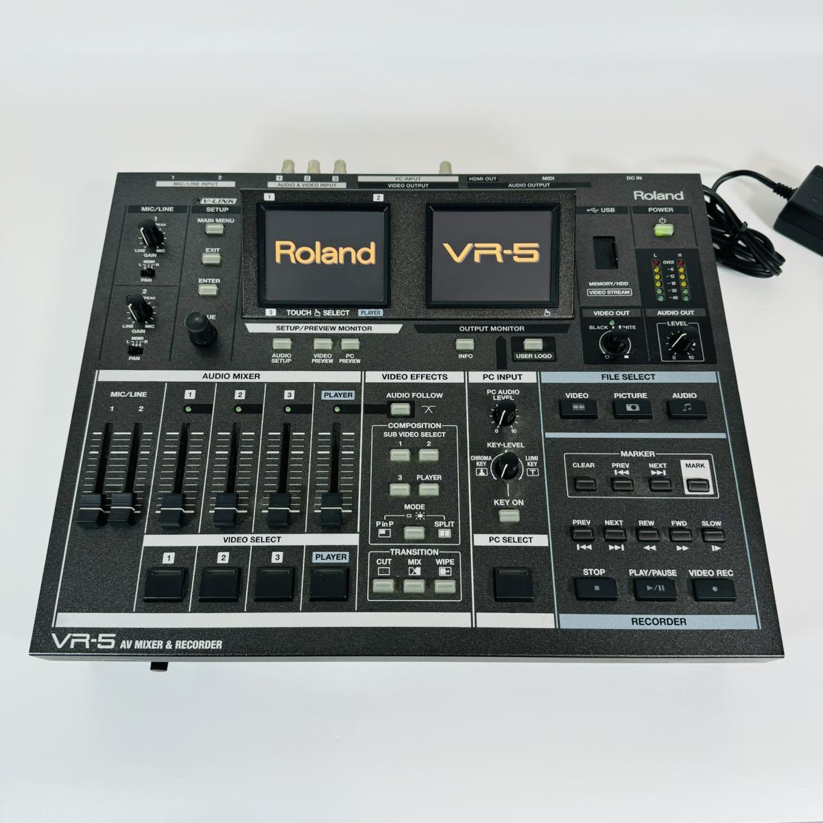 【完動品】ローランド Roland VR-5 AV MIXER&RECORDER AVミキサー レコーダー