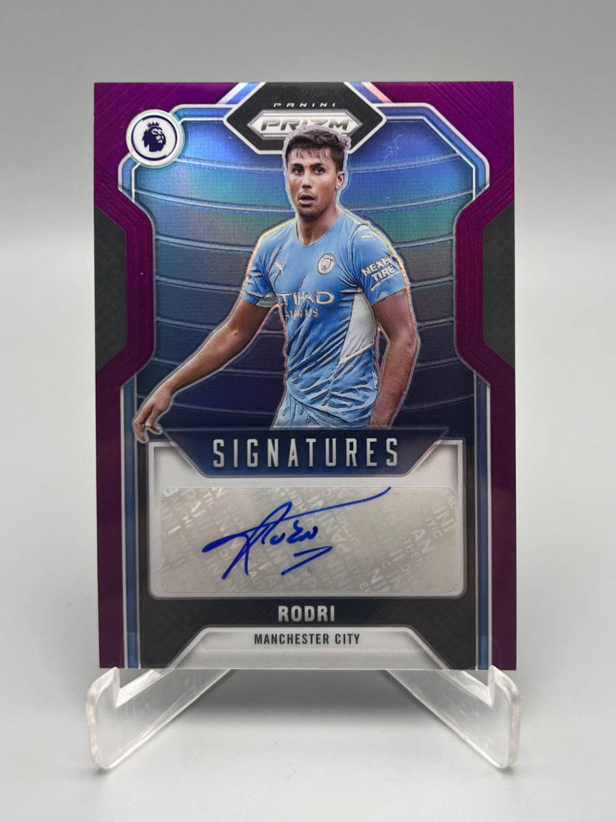 【25枚限定】2021-22 Panini EPL Prizm ロドリ Rodri 直筆サインカード Auto Manchester City_画像1