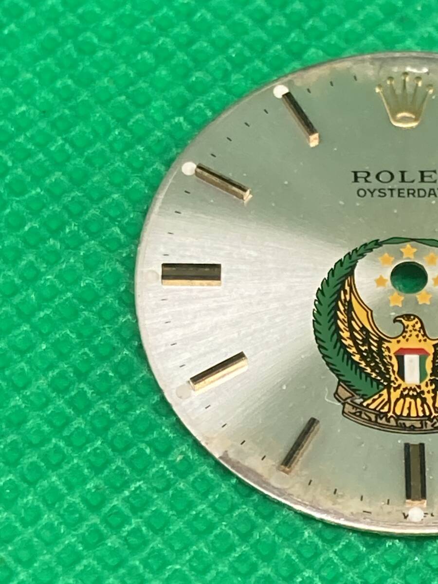 レア品 ロレックス ROLEX オイスター プレシジョン 6694 純正文字盤 シルバー UAE ダイヤル SINGER刻印 オリジナル ゴールドインデックス_画像3