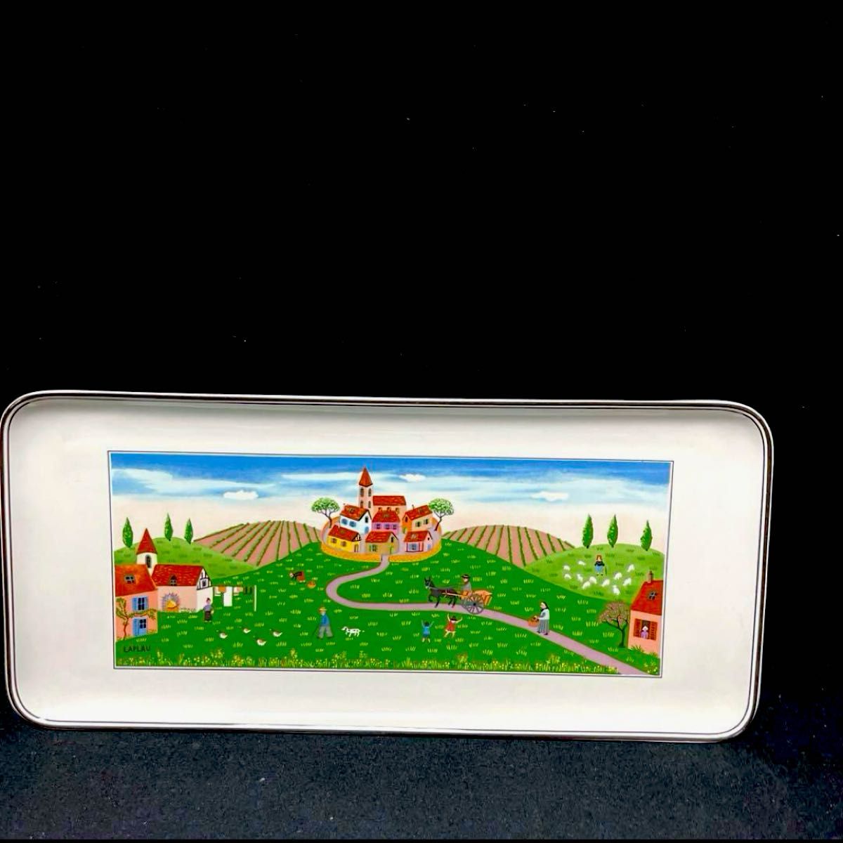 ビレロイ&ボッホ　デザインナイーフ　スクエアプレート　2枚　セット　長方形　サンドイッチ　トレイ　皿　角皿　ビレロイ  ボッホ　
