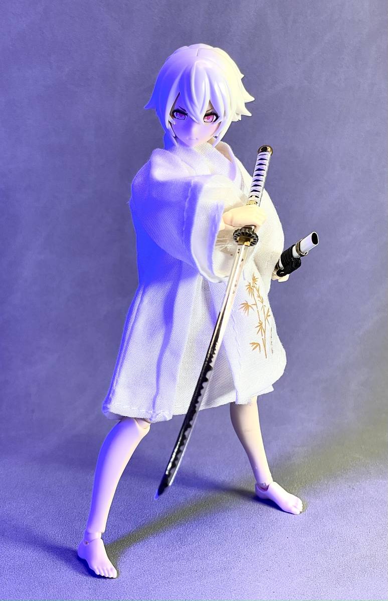 1/12 フィギュア用 武器 日本刀 武士刀 手作り 日輪刀 刃文付き 1/12 フィギュア用 武器 日本刀 武士刀 手作り 日輪刀 刃文付き