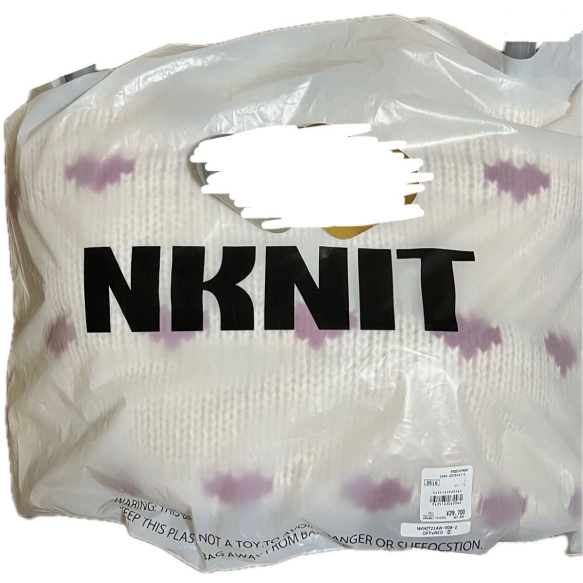 NKNIT nknit ンニット　ハートパターンニット　ロングサイズ