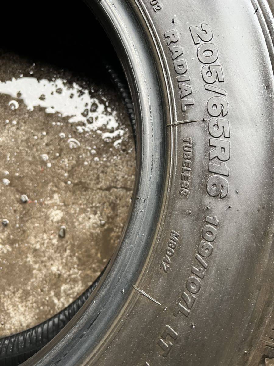 BS ブリジストン ミックス M804 205/65R16 109/107 z 205/65/16 205-65-16 BS デュラビス　M804 DURAVIS 2019年製　4本セット_画像8