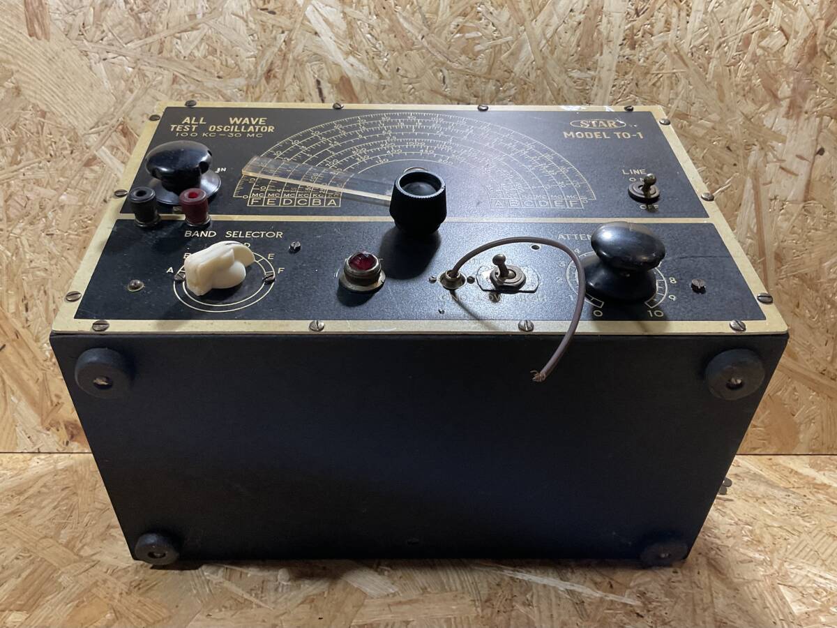 STAR MODEL TO- one owner si letter -ALL WAVE TEST OSCILLATOR | retro electro- machine communication equipment 