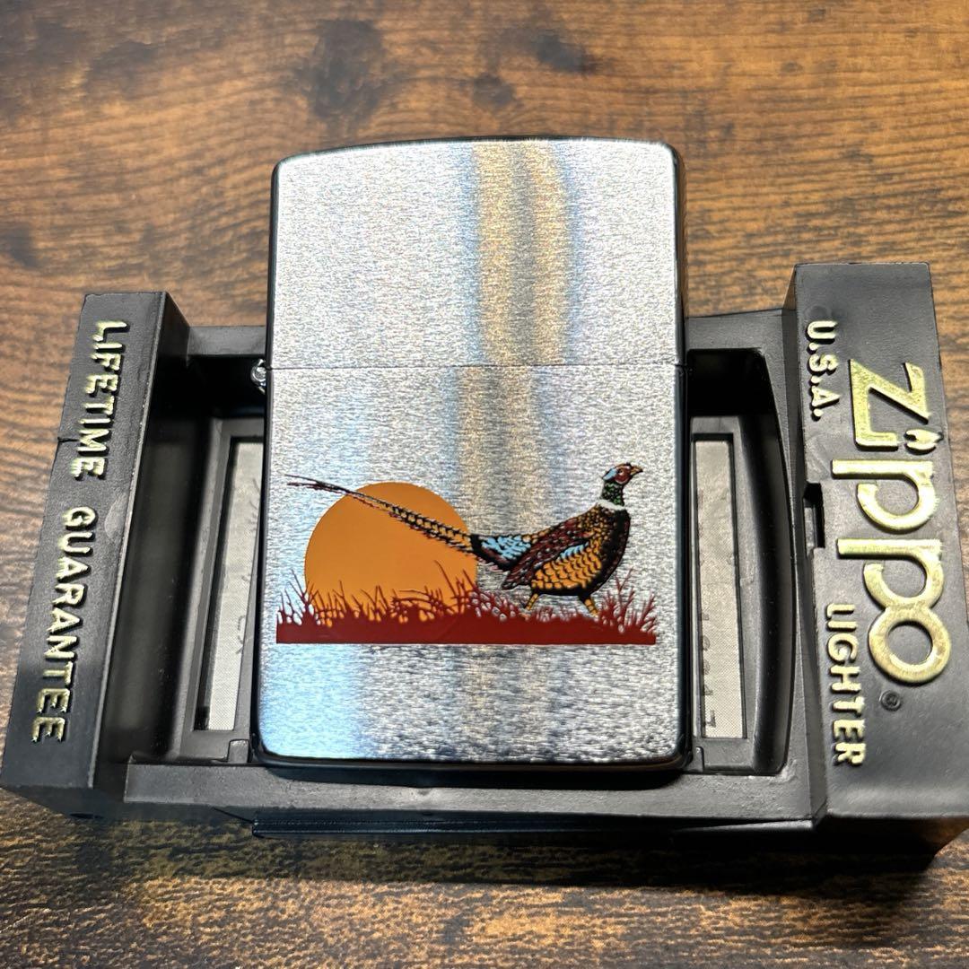 ZIPPO 雉 野鳥 キジ 1992年製 ビンテージ_画像1