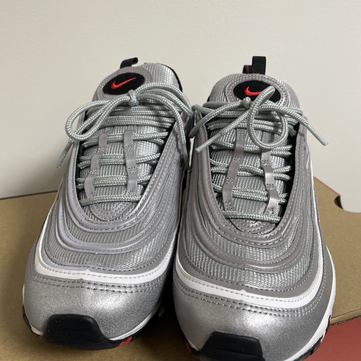 1円スタート NIKE ナイキ AIR MAX 97 SILVER BULLET エアマックス97 シルバーバレット DM0028-002 US9 27cm スニーカー_画像2