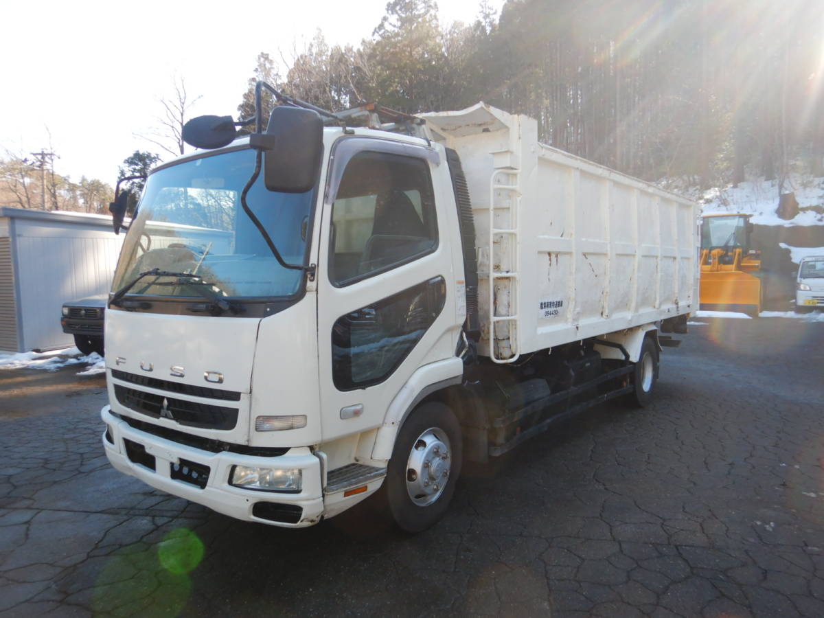 [CH22105] long deep dump H19 year Fuso Fighter loading 2550.6 speed MT earth and sand prohibited dump Ranger Forward 