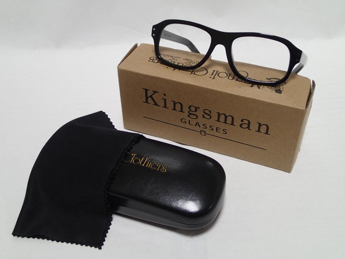 訳あり Kingsman Glasses Black Replica M キングスマン メガネ ブラック レプリカ 眼鏡 黒 黒ぶち 度なし 伊達めがね コスプレ 道具 映画の画像5
