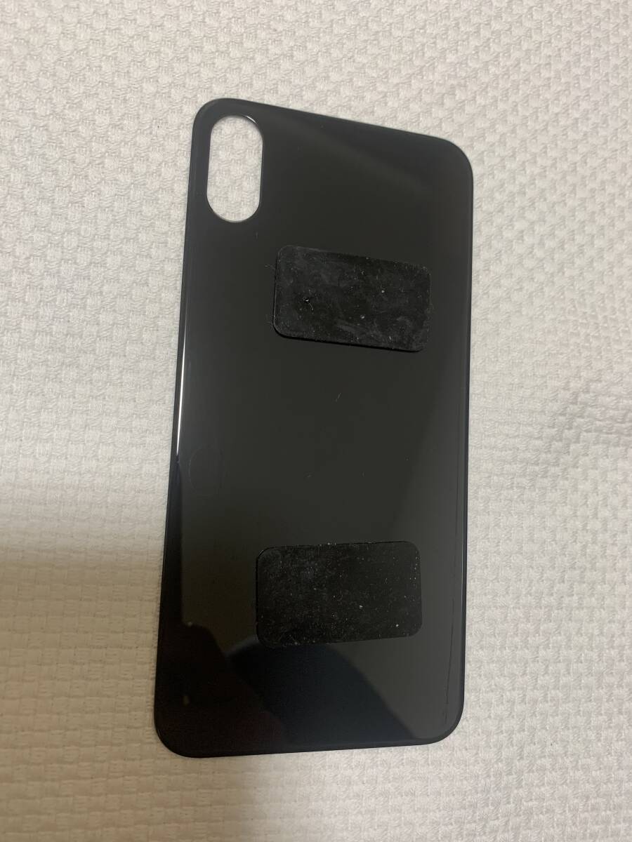 A125-iPhone XS バックパネル スペースグレー 背面ガラス新品未使用品の画像1