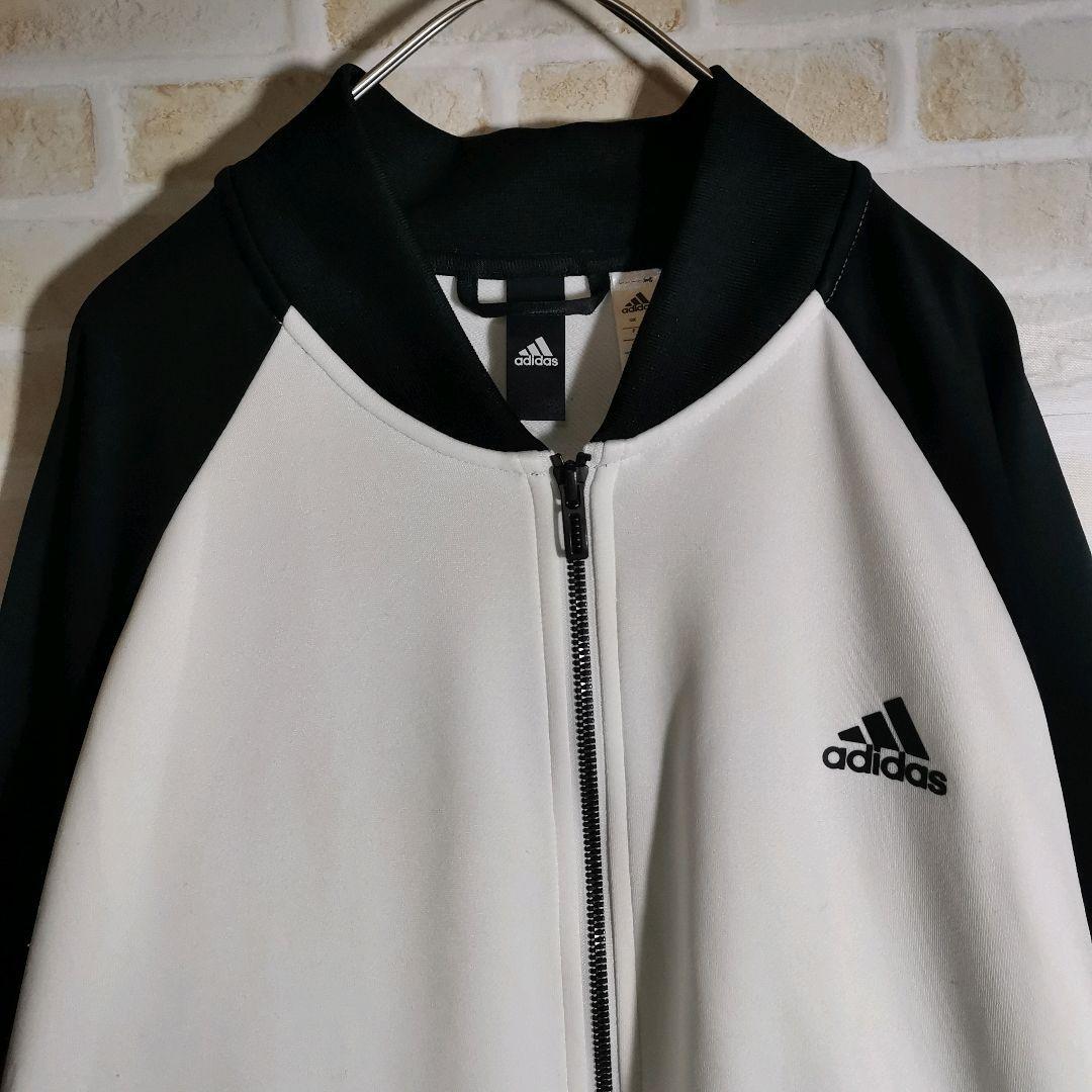アディダス adidas トラックジャケット ジャージ 黒 白 アディダス adidas トラックジャケット ジャージ 黒 白