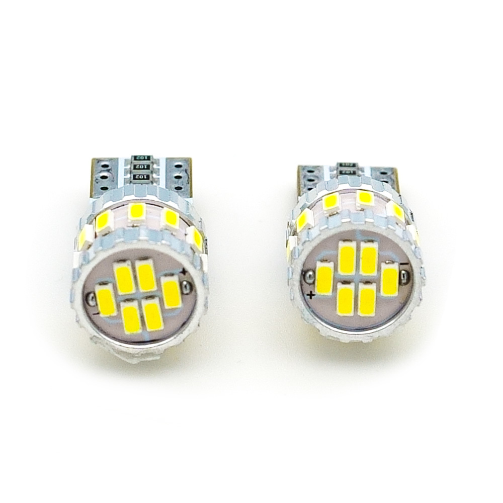 T10 LED バルブ 18led 3 t10 3014smdチップ ２個セット ポジション ナンバー灯 ルームランプ ウェッジ球_画像2