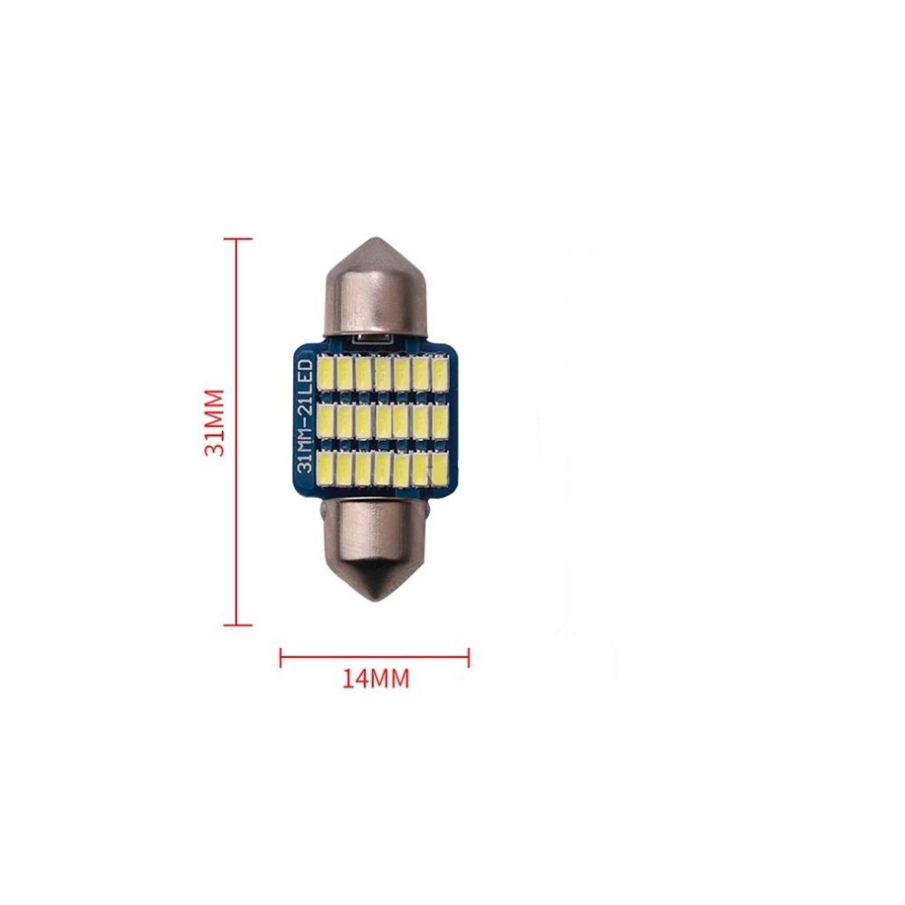 LED ルームランプ led 18 ナンバー灯 T10 31mm 12V ホワイト 4個セット_画像2