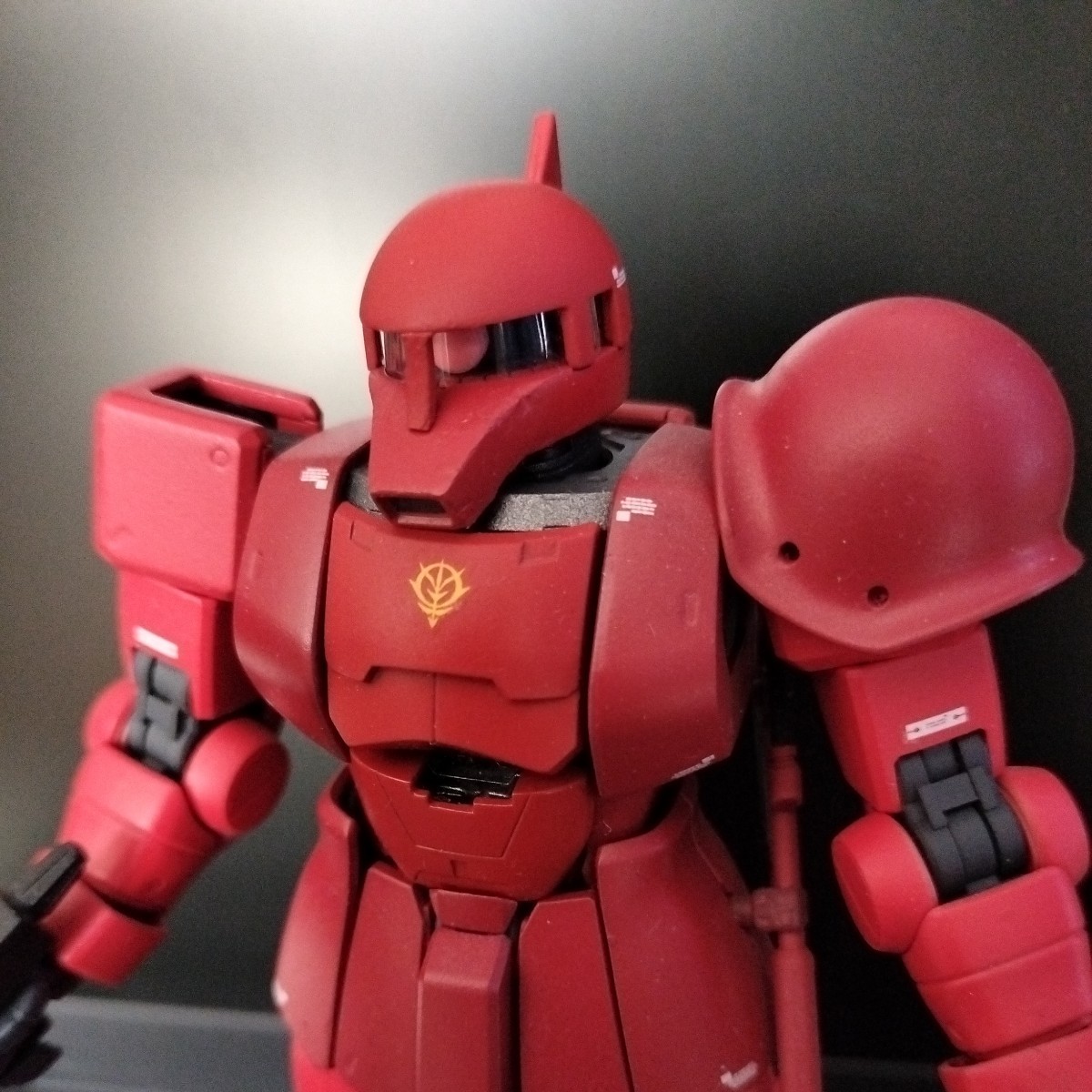 MG オリジンザクI 機動戦士ガンダム THE ORIGIN MS-05S シャア専用ザクⅠ 旧ザク 2.0 改造 塗装済 完成品 ジャンク プラモデル ガンプラ_画像1