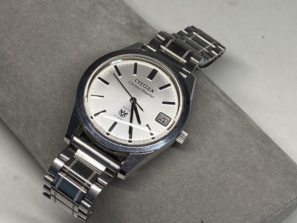 G15 京都買取品 CITIZENクロノマスター(25JEWELS）時計 腕時計 中古品 現状可動中 メンズ(検索:稼働品 アンティーク _画像10