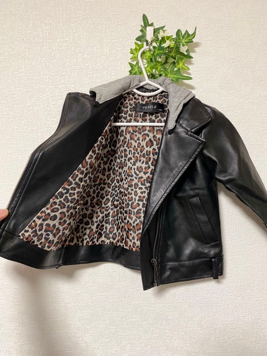 美品 95cm PETIT-F プチフォンヌ レザージャケット ライダース 美品 95cm PETIT-F プチフォンヌ レザージャケット ライダース