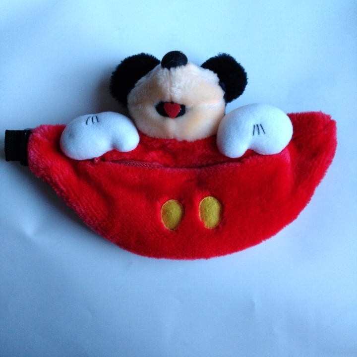 ミッキーマウス ウエストバッグ 赤_画像2