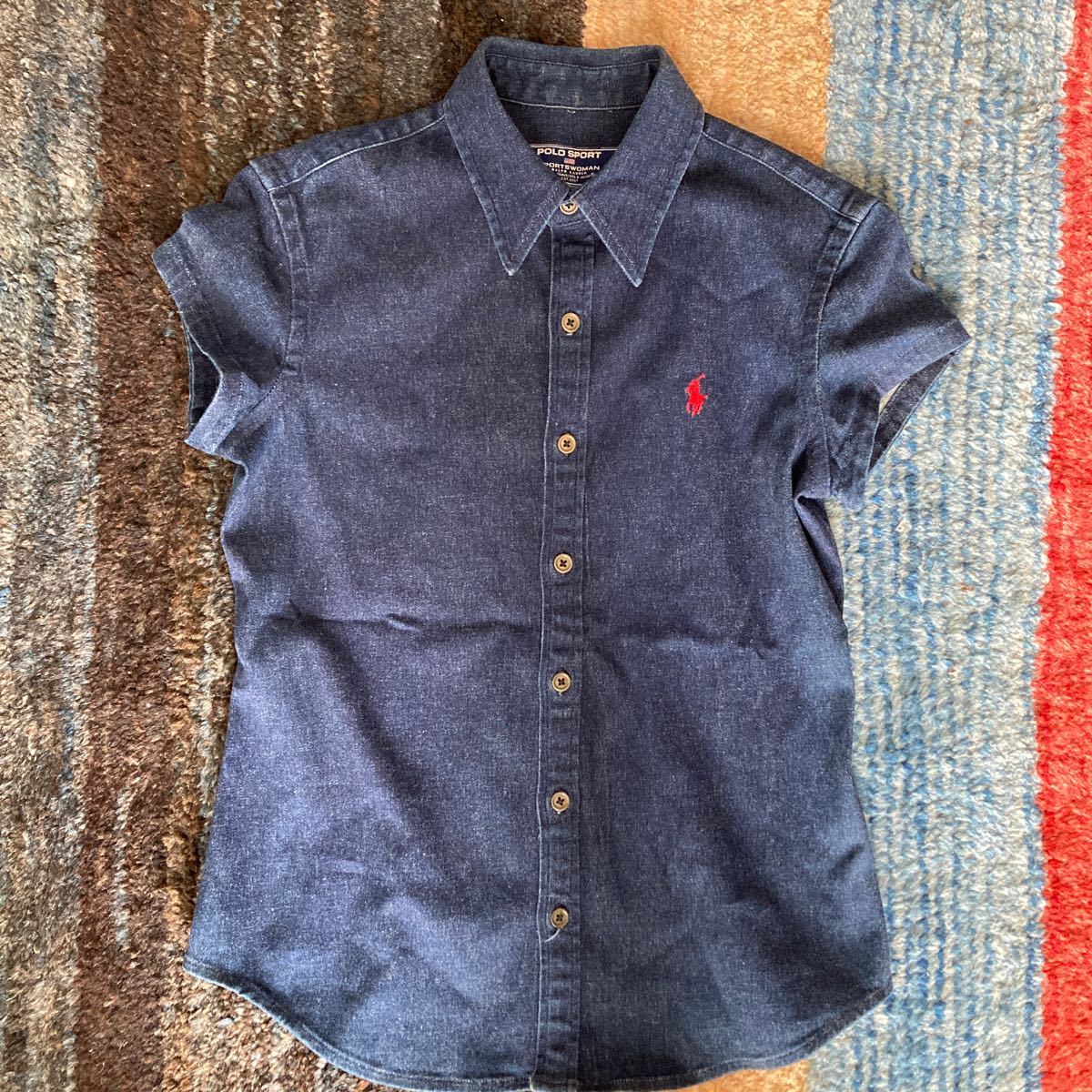 ラルフローレン POLO RALPH LAUREN ポロスポーツ ウーマン レディース デニム シャツ 半袖 シャツ _画像1