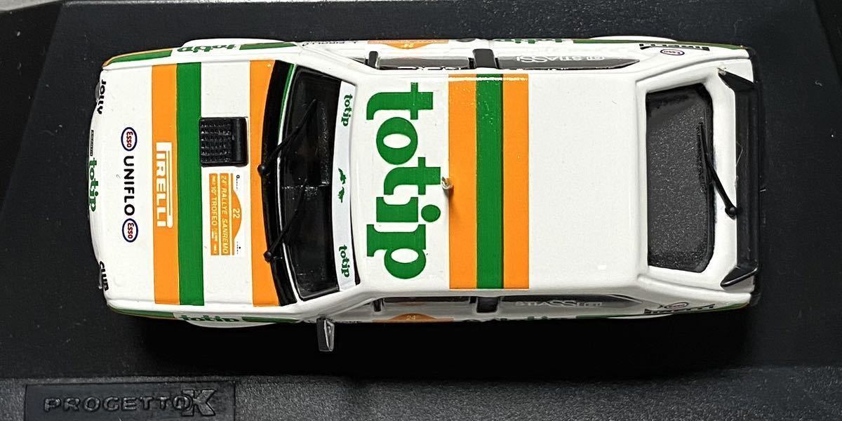 プロゲットK 1/43 フィアット リトモ アバルト125TC No.22 C.カポネ 1982 ラリーサンレモ Gr.N totip_画像7