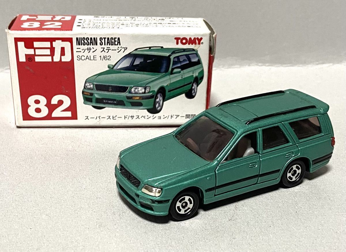 トミカ 82 日産 ステージア グリーン_画像1