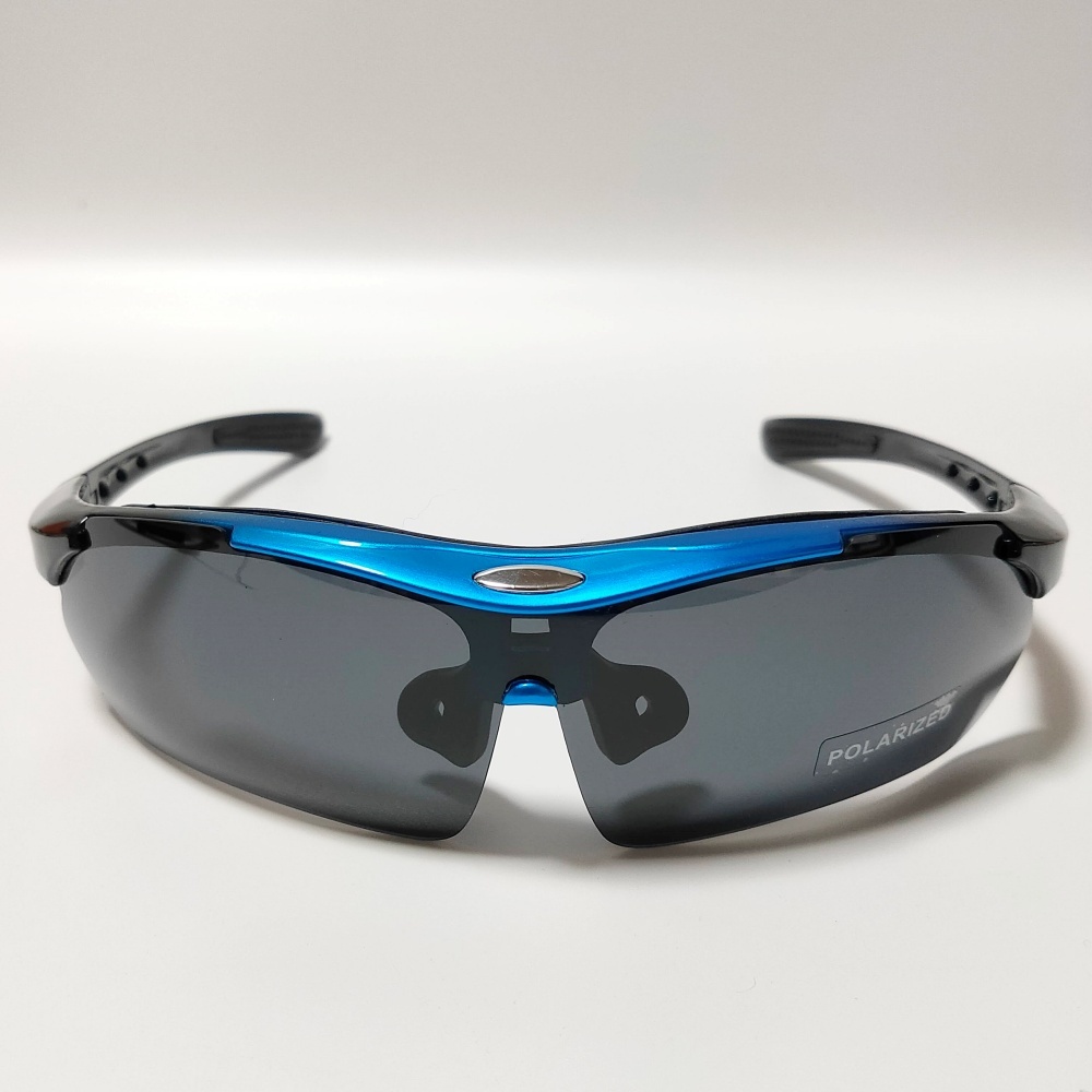 * polarized light sunglasses UV cut sports sunglasses [ blue ] bicycle outdoor cycling original Cross / case attaching / blue *