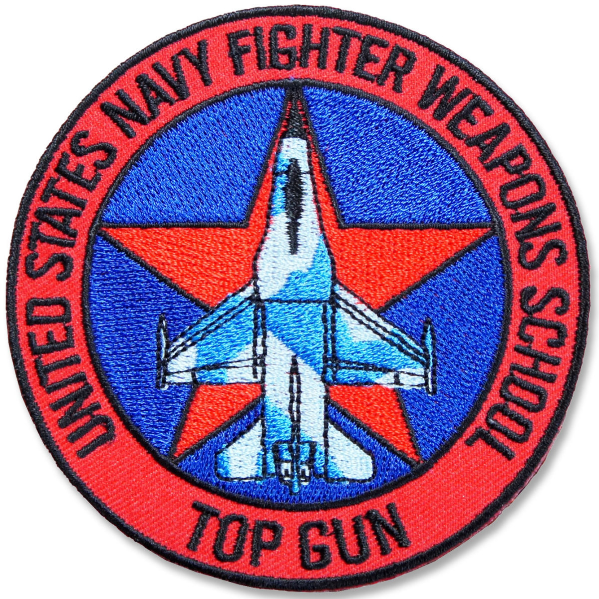 ミリタリーワッペン【UNITED STATES FIGHTER WEPONS SCHOOL・星】エアフォース アメリカ空軍 トップガン アメカジ_画像2