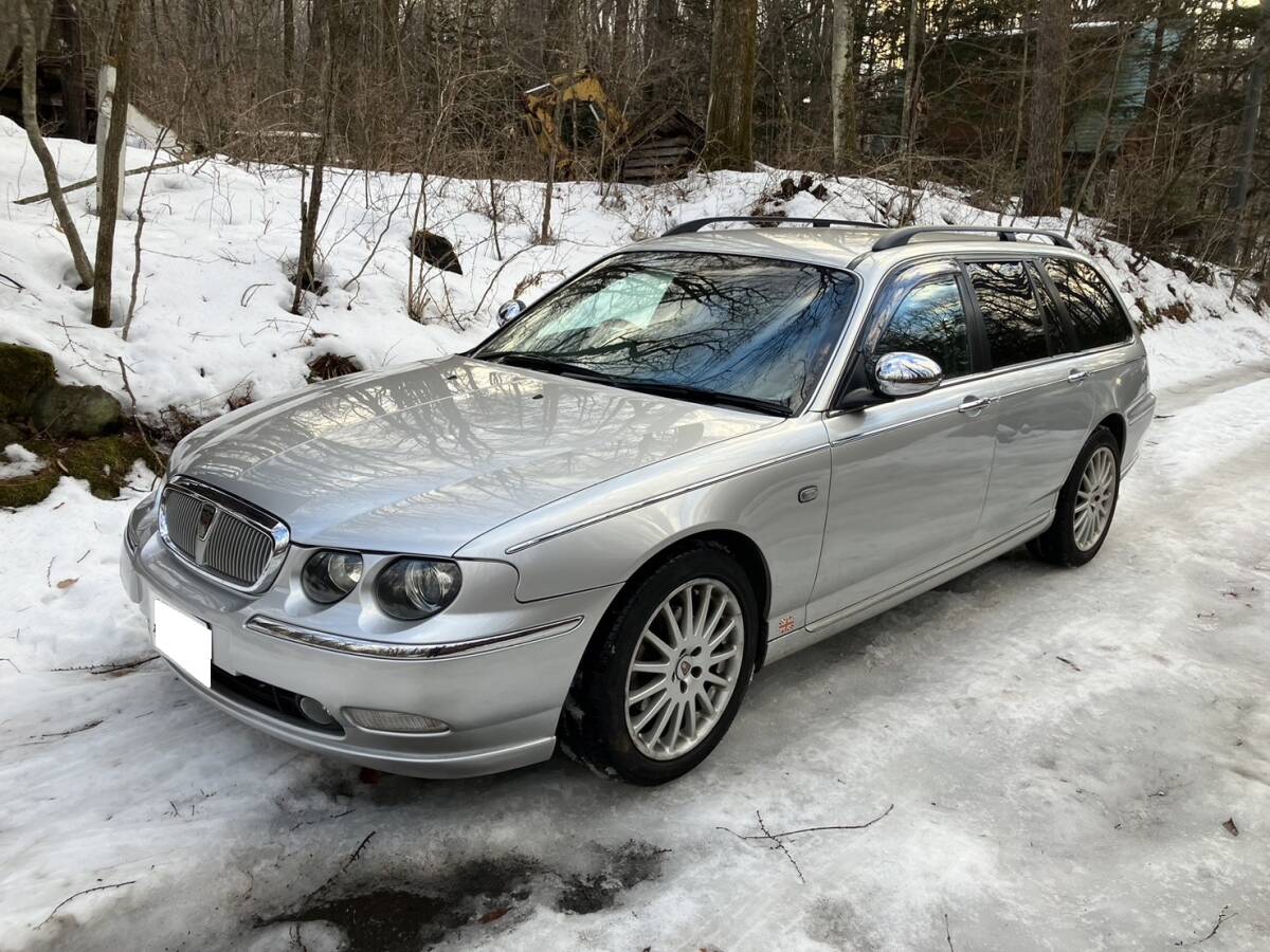 屋内保管 機関上々！ Rover 75 2.5 V6 ツアラー 装備充実 本革電動シート(ヒーター付 ) NAVI 純正アルミ の画像3