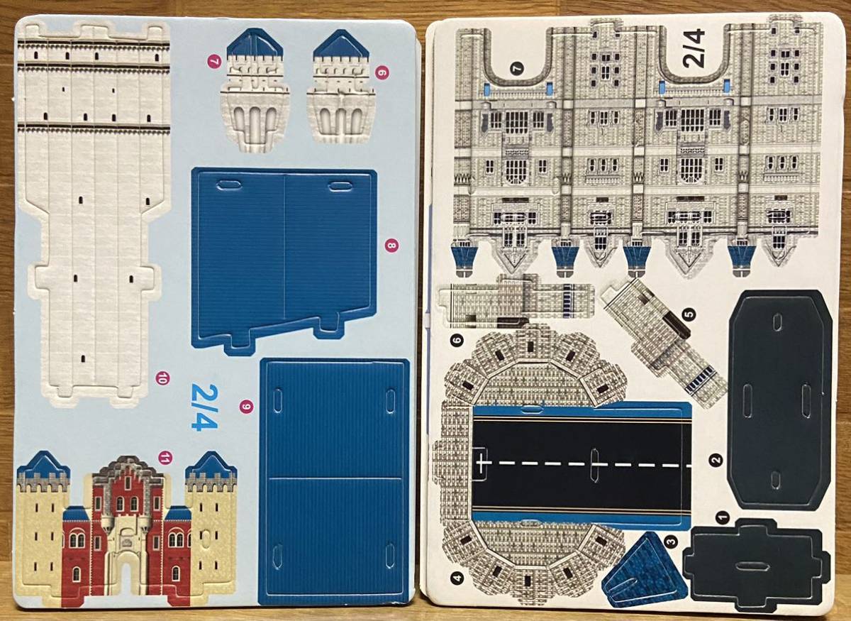 3D 手組み立て建築モデル手作り立体パズル(2個セット)