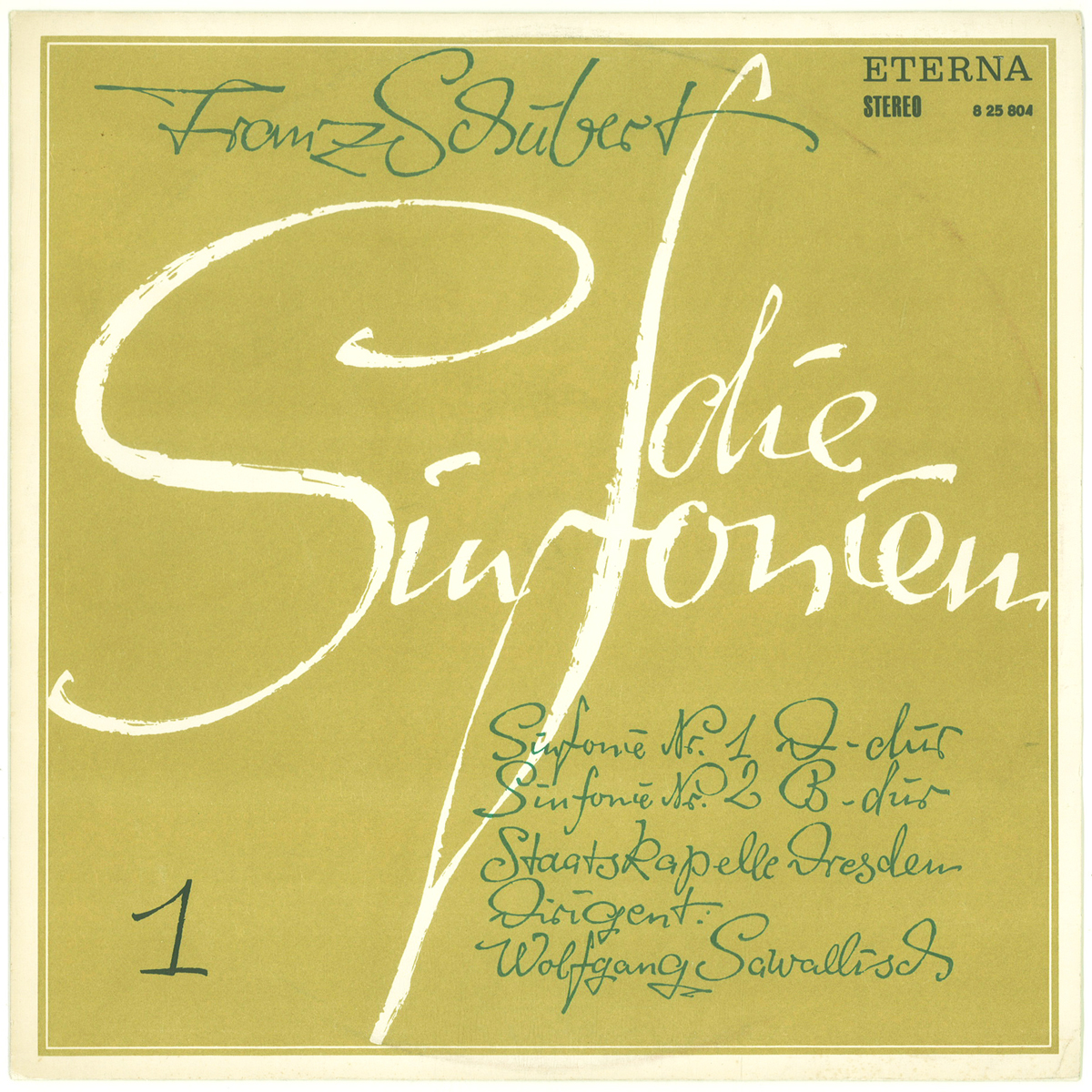 東独Eterna 825804/8 シューベルト「交響曲全集」 サヴァリッシュ シュターツカペレ・ドレスデンの画像2