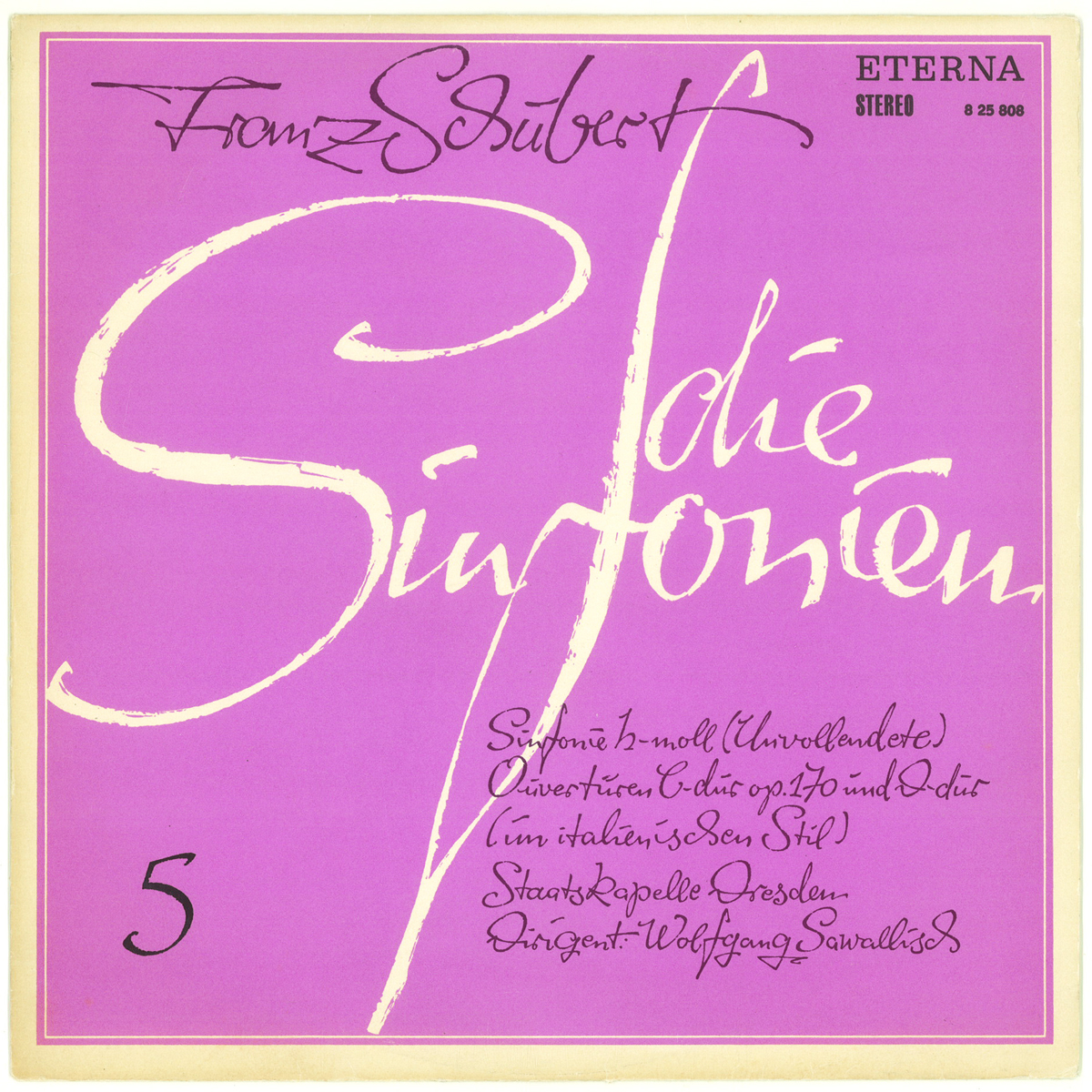 東独Eterna 825804/8 シューベルト「交響曲全集」 サヴァリッシュ シュターツカペレ・ドレスデンの画像6