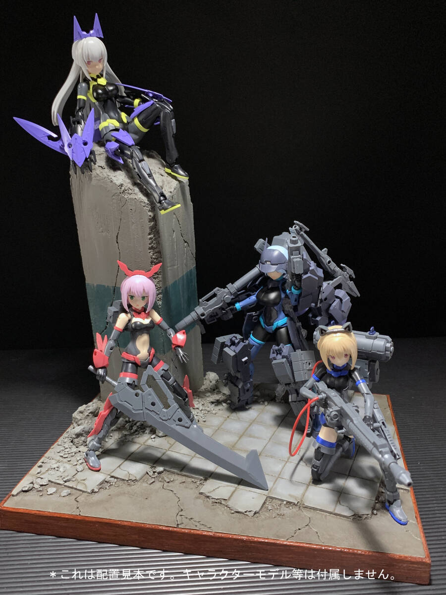 【ディスプレイ・ジオラマ・ベース】　完成品　アルシア　メガミデバイス　30MS　1/12相当　[瓦礫の街 08]_画像10