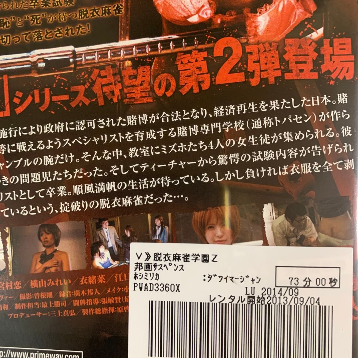 DVD 脱衣麻雀学園Z レンタル落ち 研磨 クリーニング済み