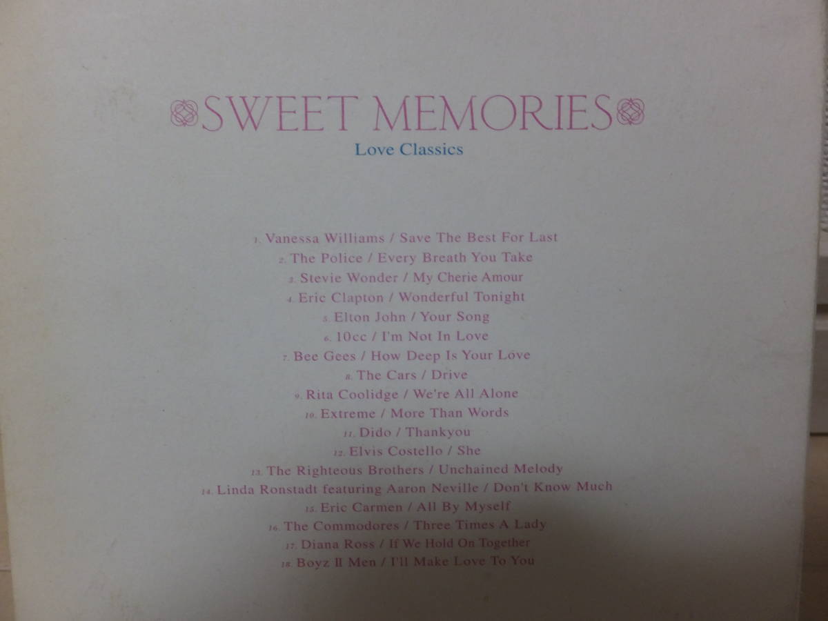 洋楽バラード曲オムニバスCD 2枚セット「SWEET MEMORIES Love Classics」「Kiss～for million lovers～」_画像3