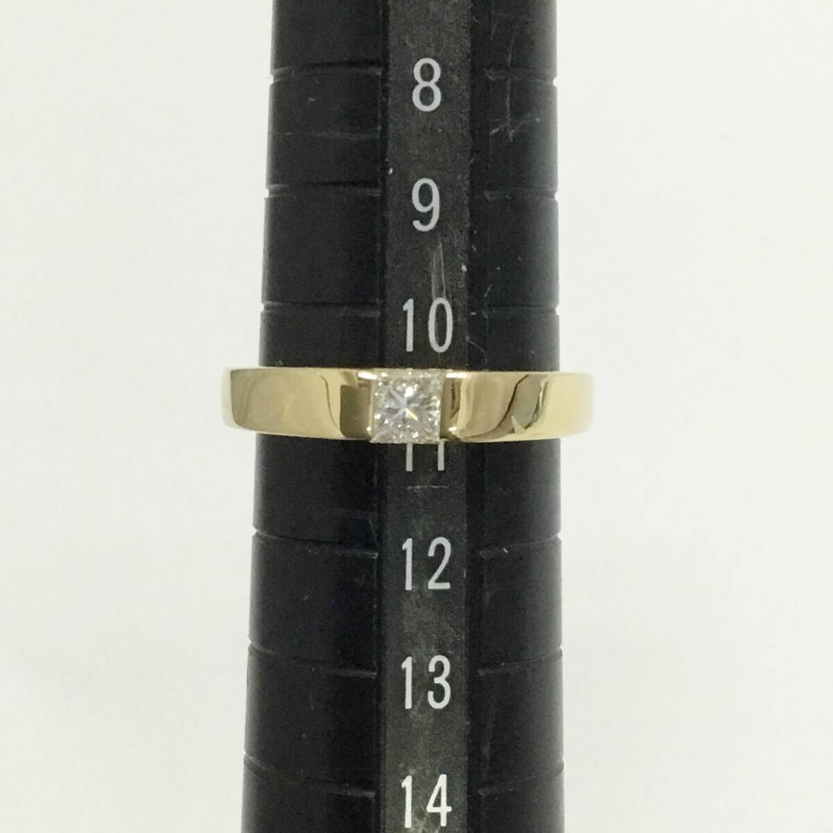 送料無料 中古A カルティエ リング 指輪 Cartier タンク ダイヤモンド 0.25ct 750イエローゴールド K18YG #51 11号 146999_画像6